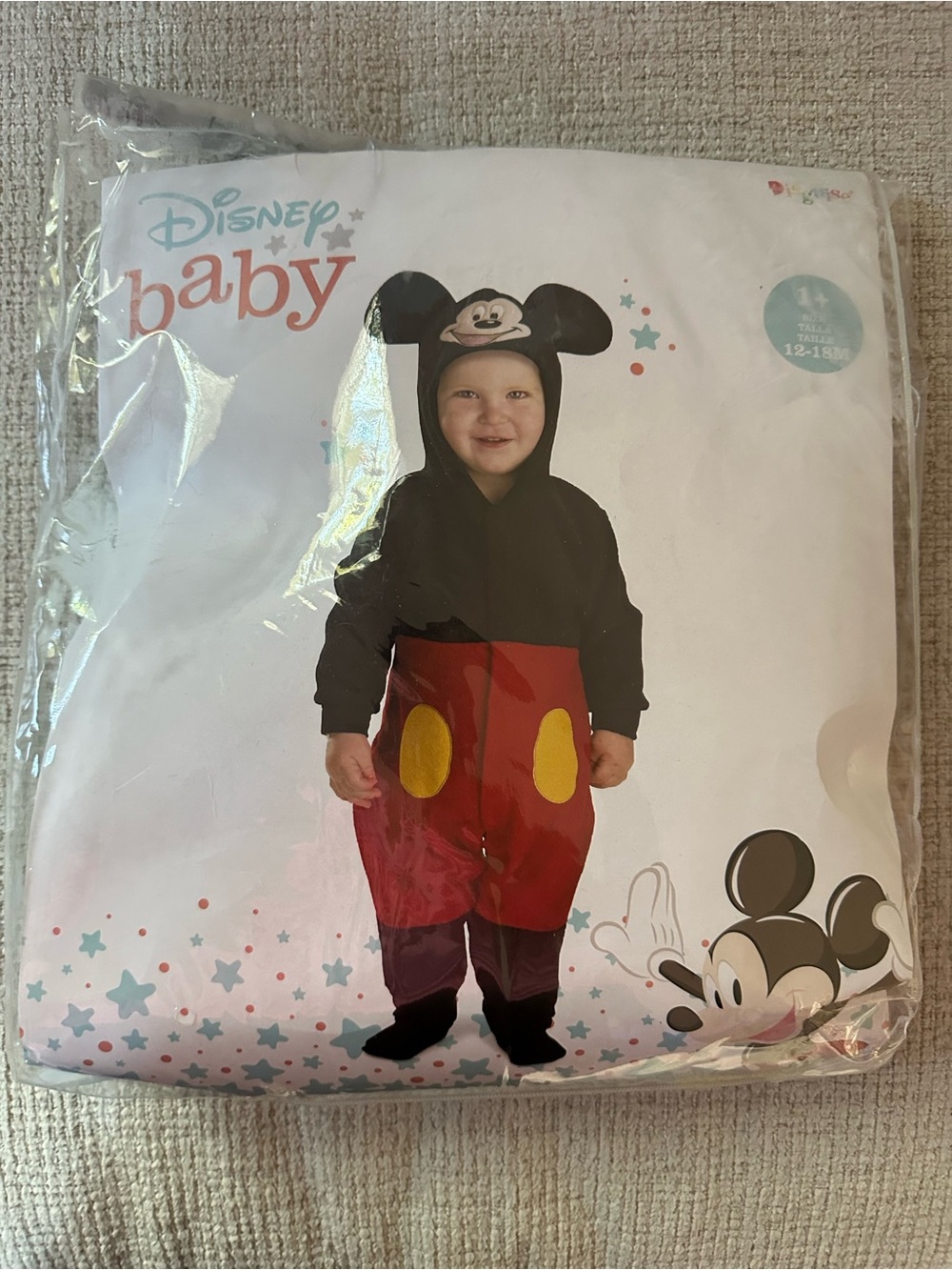Disguise Disney Mickey Mouse Red & Black Infant Costume 12-18 months